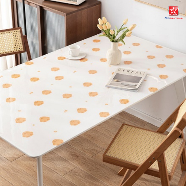 Venta al por mayor, mantel cuadrado impermeable, mantel limpiable, cubierta de mesa de PU, estera protectora de mesa de comedor antiescaldaduras y antiaceite de cuero suave