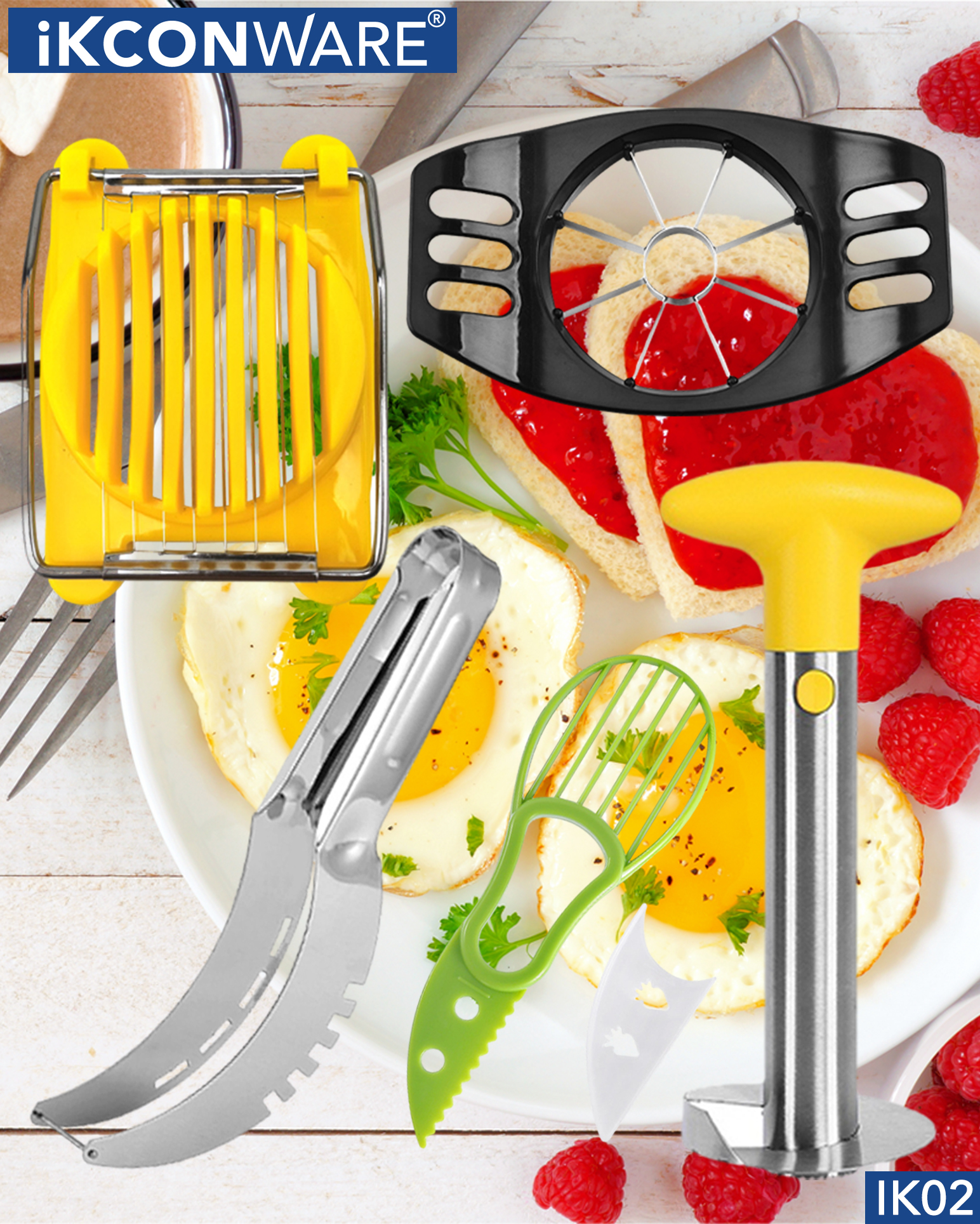 Mejore sus habilidades culinarias con el mejor juego para cortar huevos y frutas