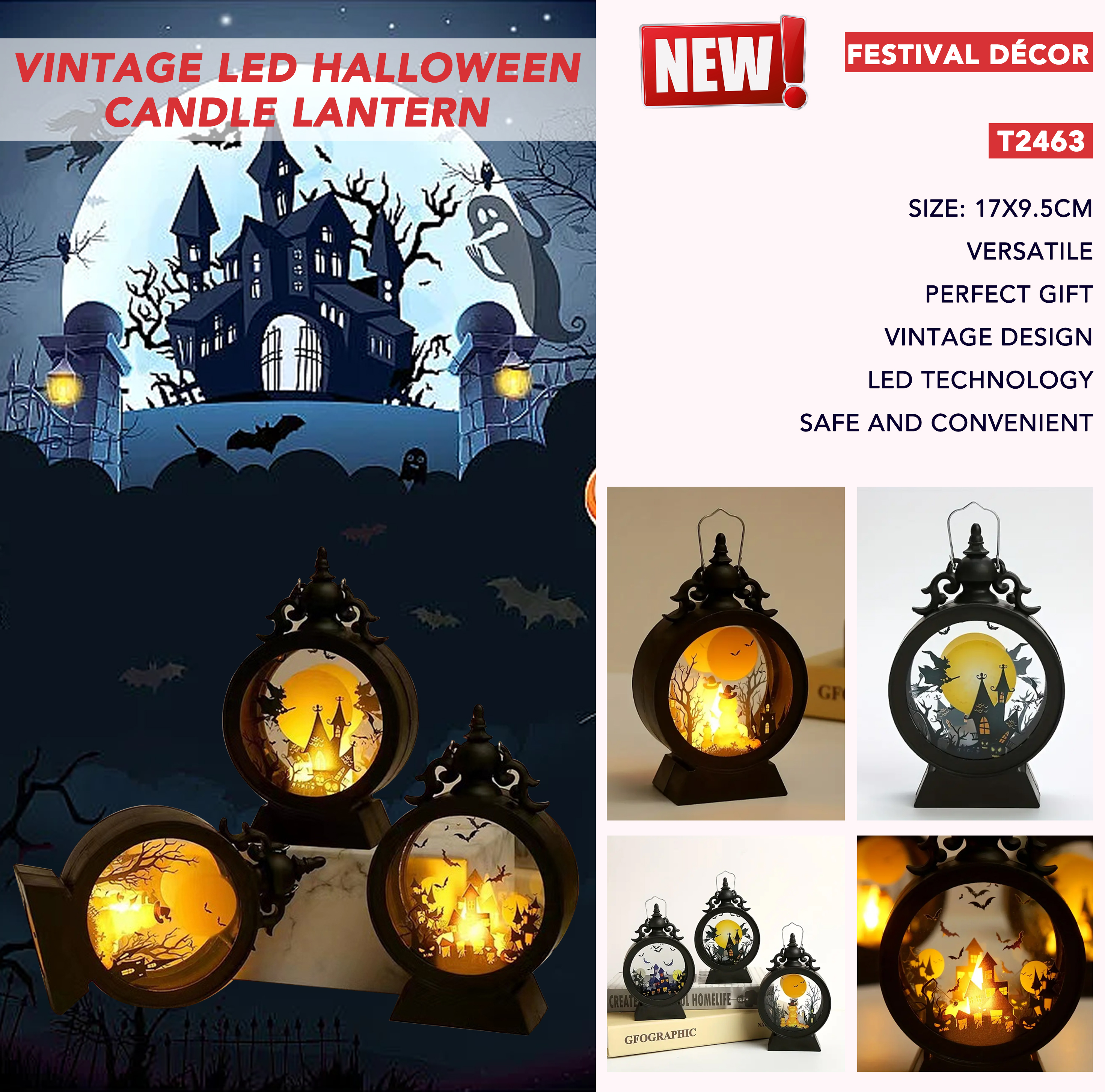 Mejorar el ambiente festivo con linternas navideñas