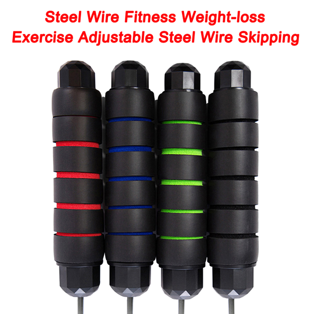 Rodamiento profesional de 2,8 M de longitud y 4,5 MM de diámetro, alambre de acero para ejercicio físico para perder peso, salto de alambre de acero ajustable