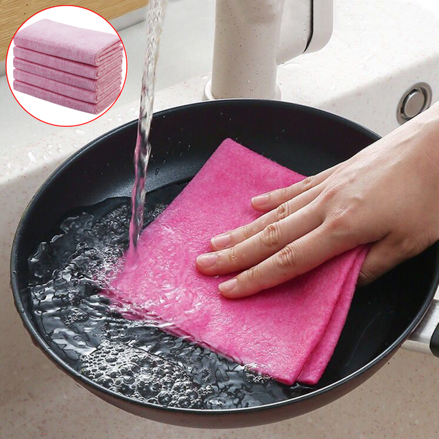 Paños de limpieza de esponja Paño de cocina biodegradable Paño de cocina ecológico Paños de esponja de celulosa Paños de limpieza
