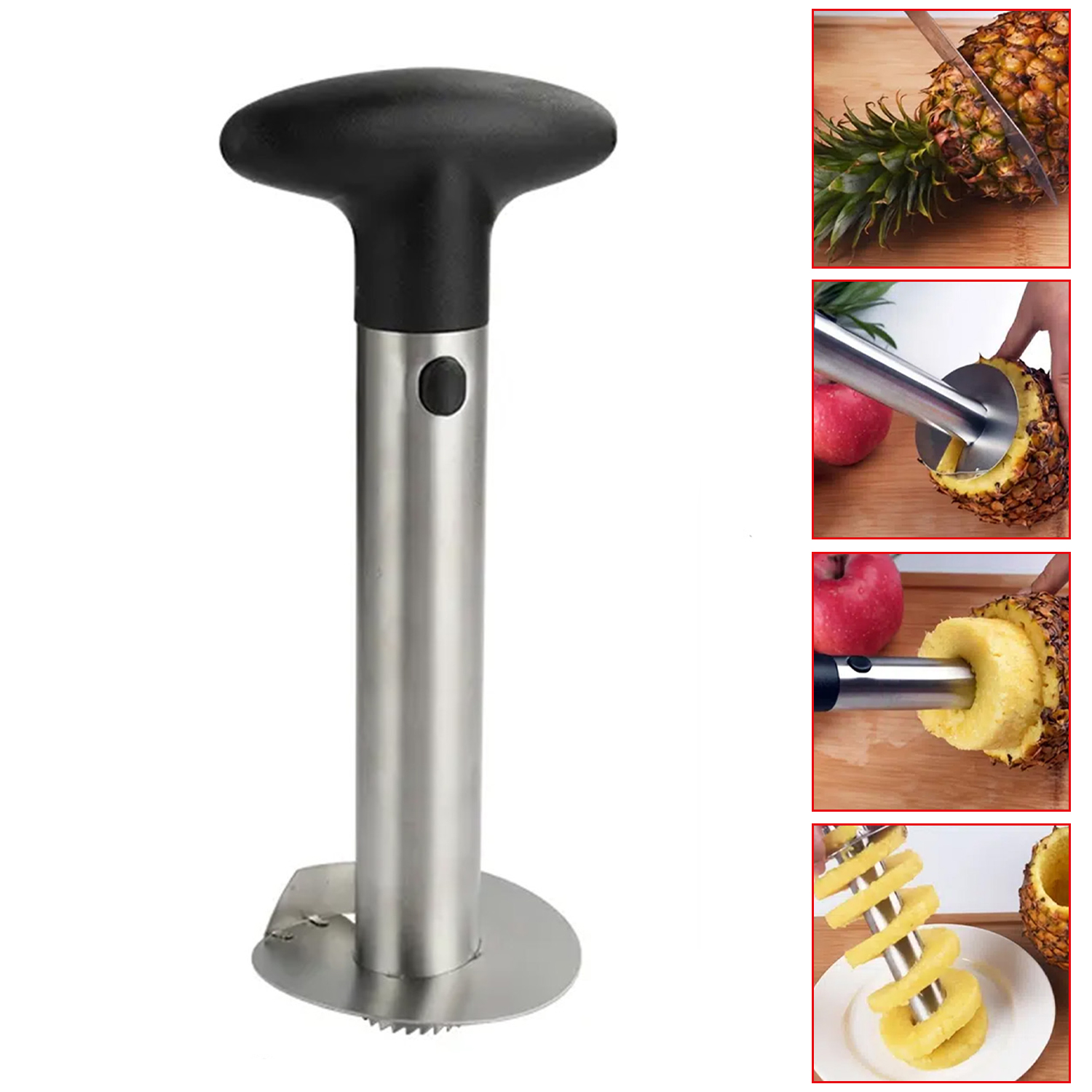 1 PCS Stainless Steel Pineapple Corer And Slicer Fruit Core Removal Tools Household Kitchen Gadget