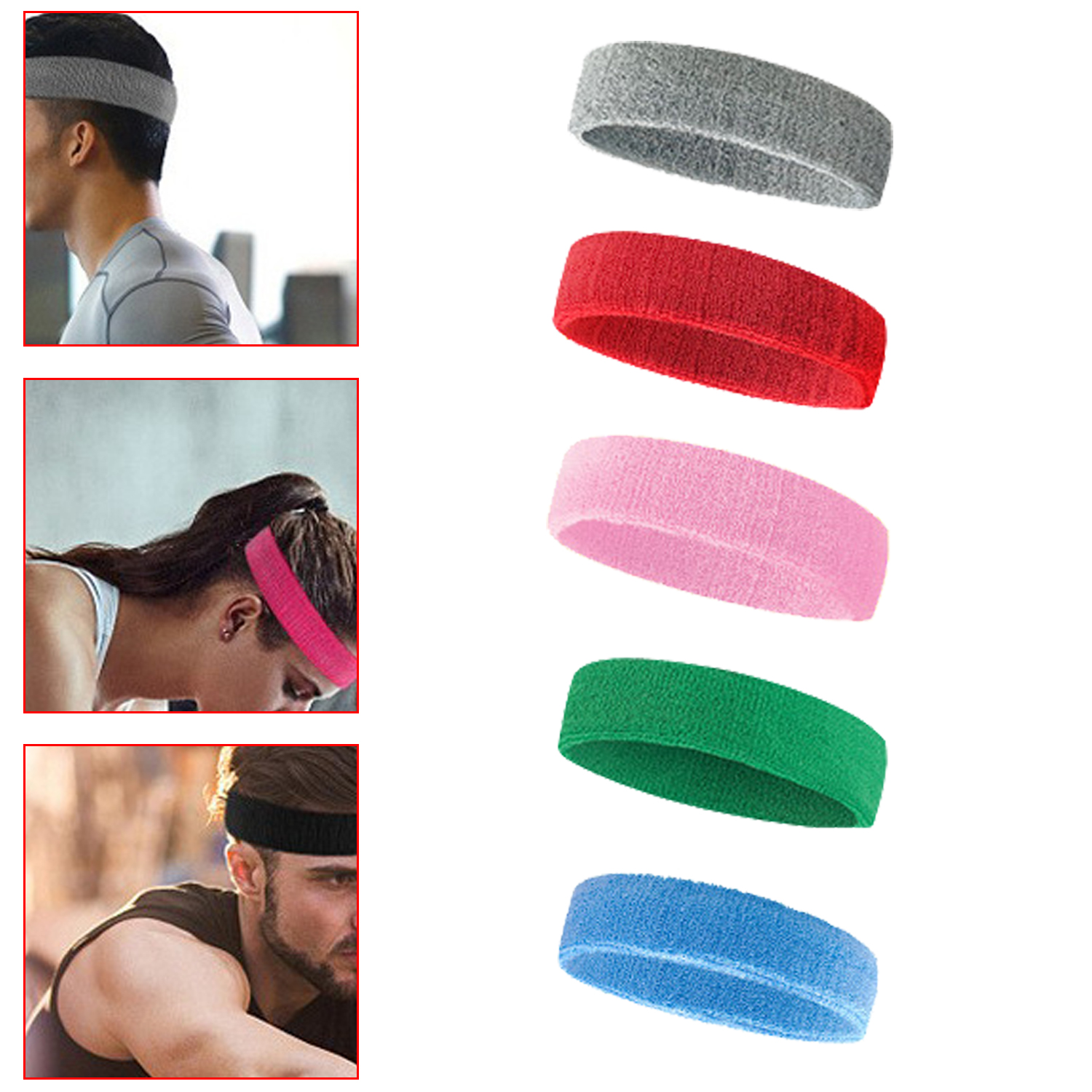 Head Workout Sweatband Cotton Sweatband Yoga Gym Stretch Head Band For Sport Elasticity Sweat Bands Sports Safety Sweatband