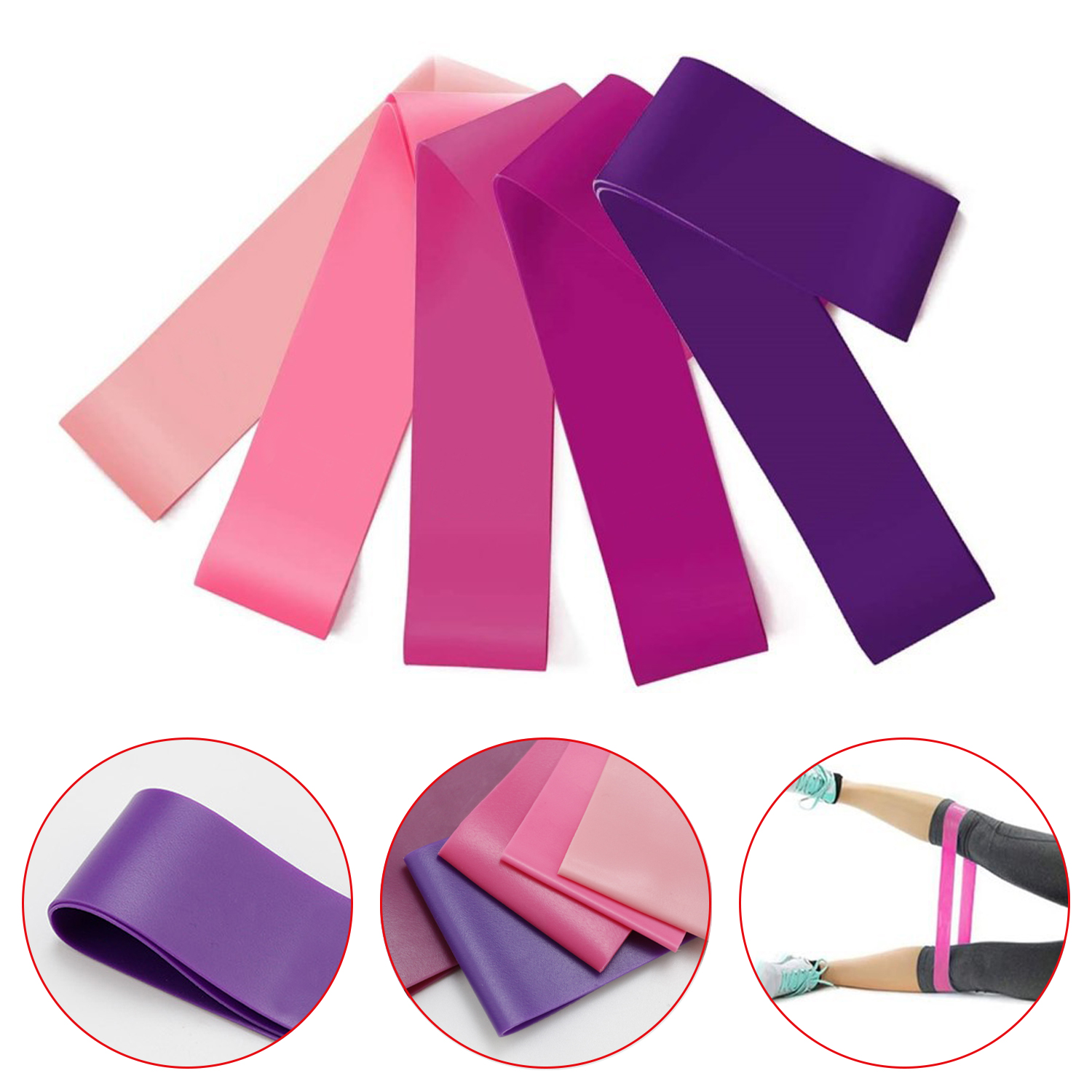 Bandas de resistencia expansoras de Fitness, bandas de gimnasio para Yoga, resistencia con equipo portátil de entrenamiento de Fitness de goma de 10LB-40LB 