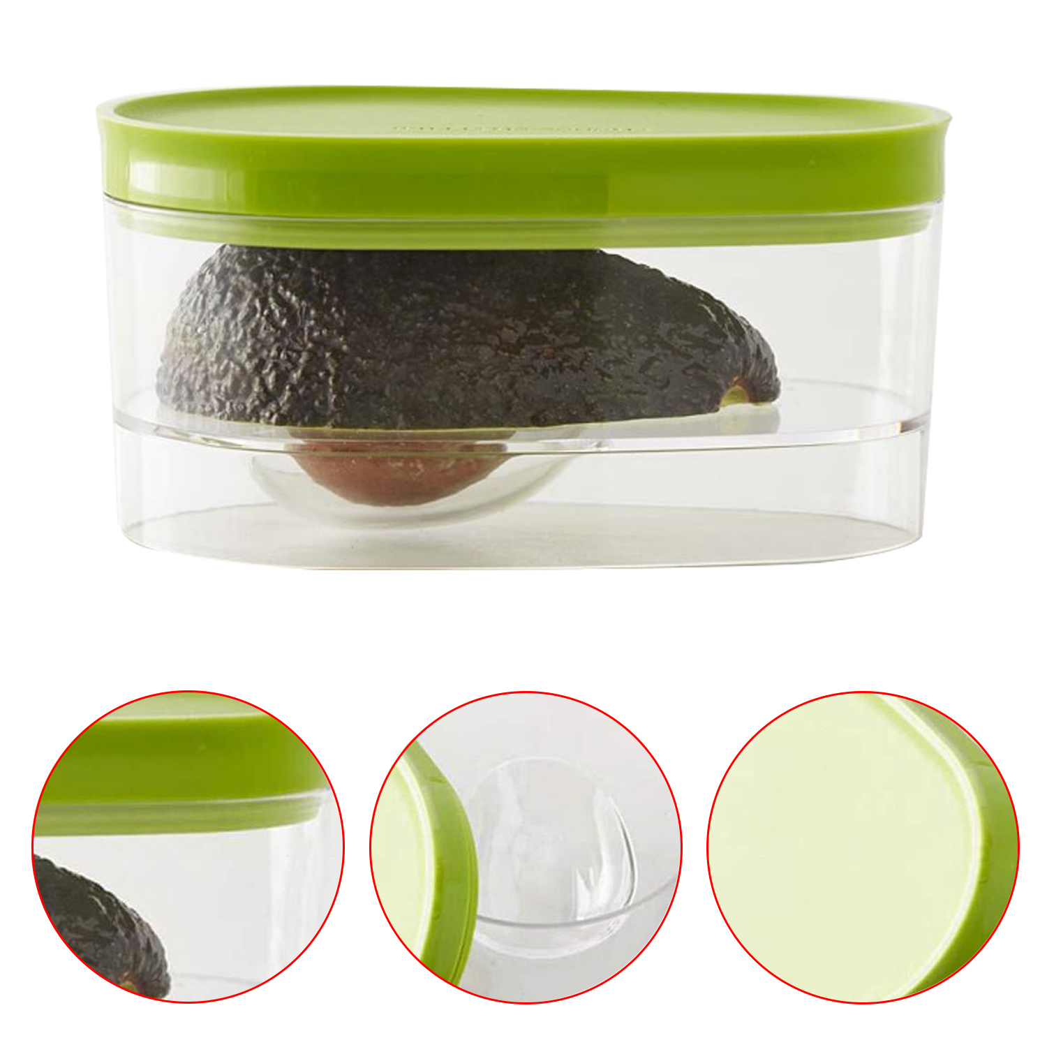 1PC Avocado Food Storage Box Reusable Avocado Saver Plastic Fruit Container for Kitchen Crisper Vegetable Organizer