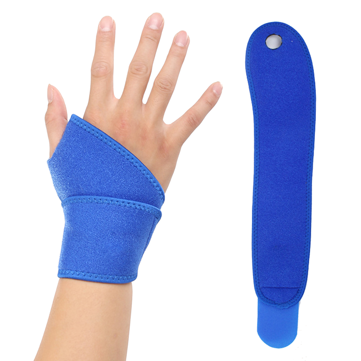 Professional Adjustable Wrist Straps Gym Fitness Wrist Wraps With Thumb Hole