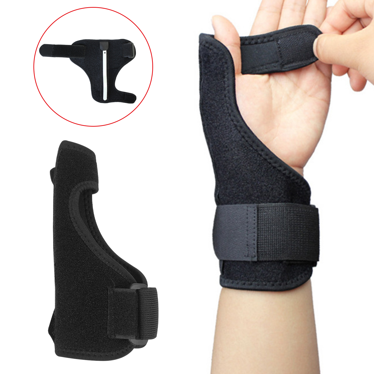 Deporte médico muñeca pulgar mano soporte Protector primavera férula estabilizador artritis túnel carpiano muñeca dedo Brace Guard