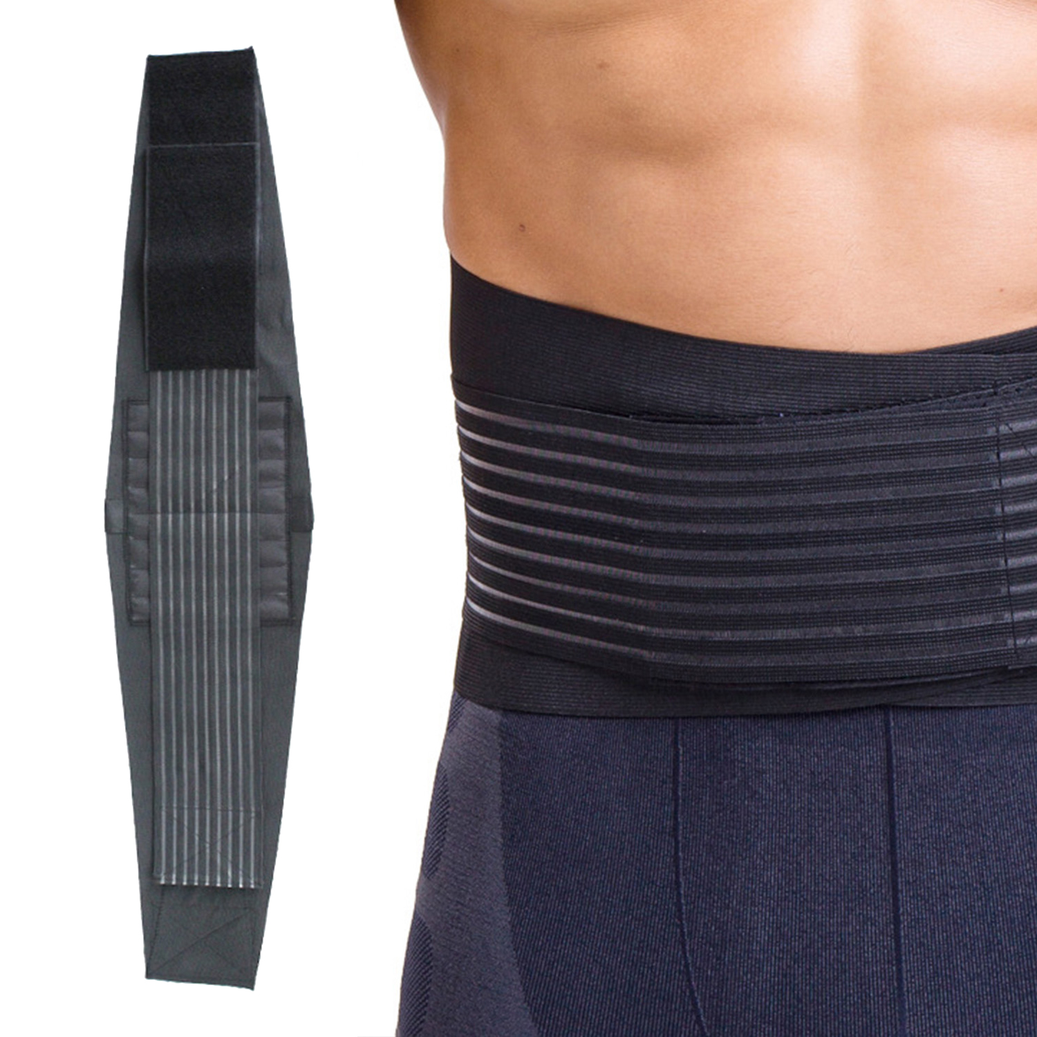 Men Waist Trainer Trimmer for Weight Loss Tummy Control Compression Body Shaper Belt