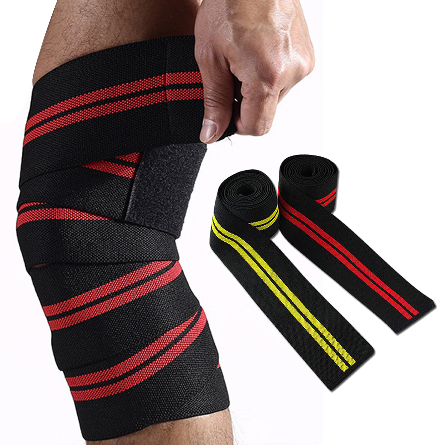 200*8CM Sport Fitness Workout Gym Straps Leg Protection Silicone Bandage Antiskid Squat Weight Lifting Fitness