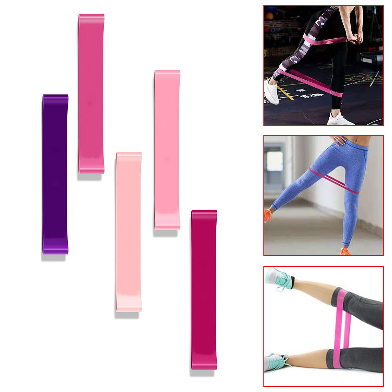 Bandas de resistencia expansoras de Fitness, bandas de gimnasio para Yoga, resistencia con equipo portátil de entrenamiento de Fitness de goma de 10LB-40LB 