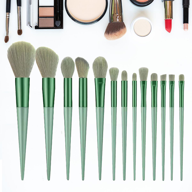 Juego de brochas de maquillaje, 13 Uds., brocha de maquillaje cosmética de Color, brocha de belleza, juego de brochas para base con bolsa, brocha de maquillaje
