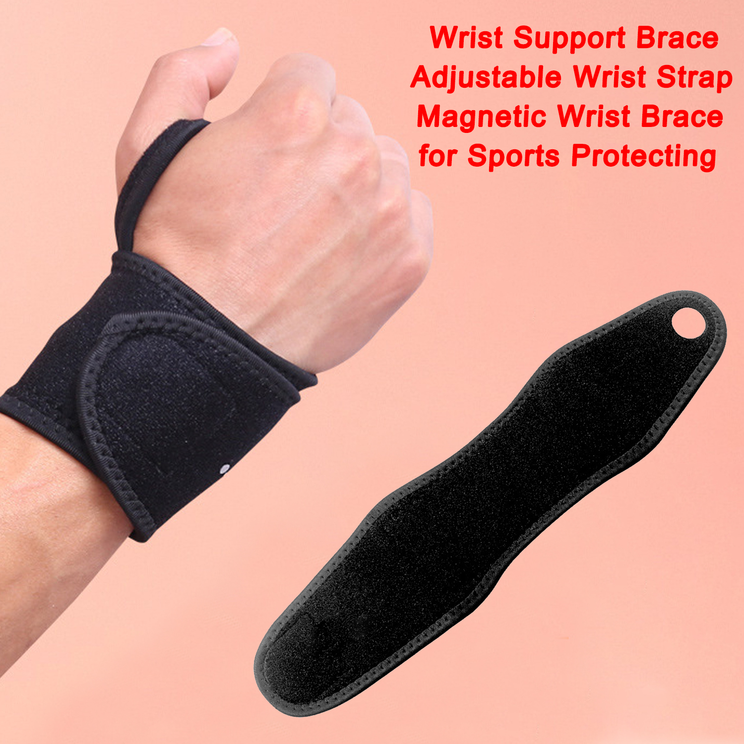 Wrist Support Brace Adjustable Wrist Strap Magnetic Wrist Brace for Sports Protecting