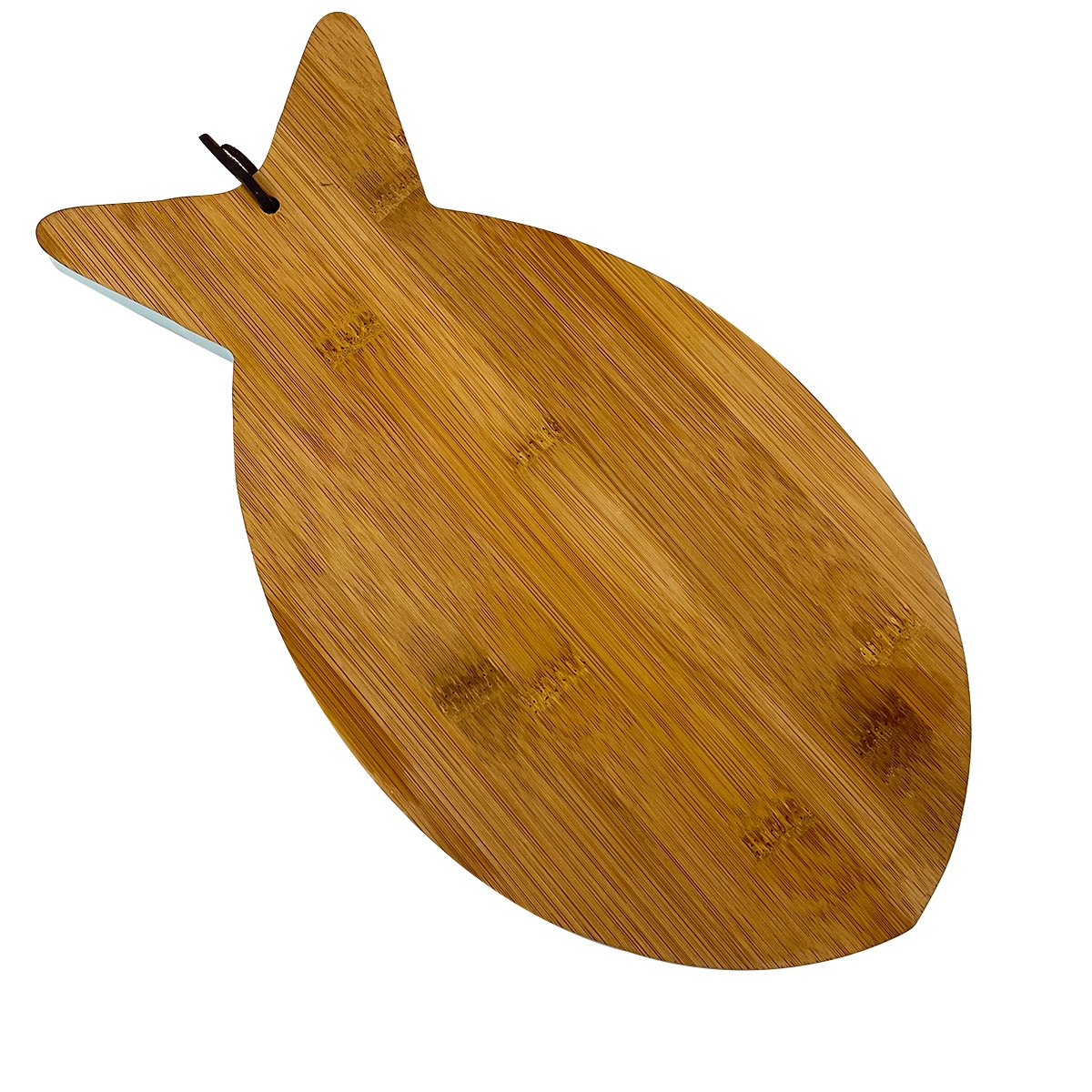 Tabla de cortar de madera de bambú Natural tabla de cortar de cocina en forma de pez tablas de servir de charcutería de madera grande
