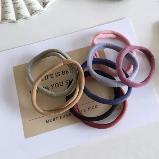 Juego de 20 bandas para el cabello multicolores vibrantes