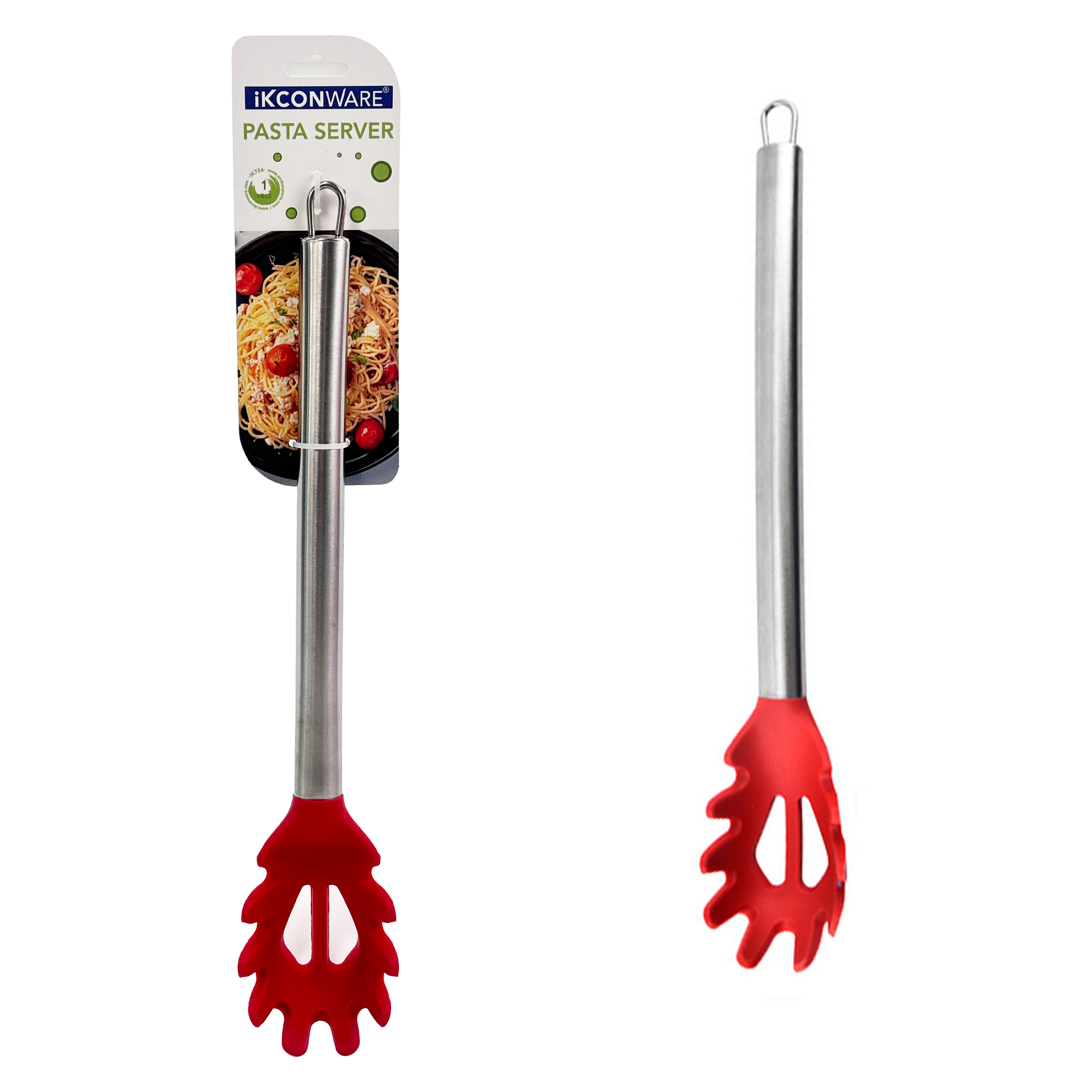 Servidor de pasta de silicona roja con mango de acero inoxidable de primera calidad