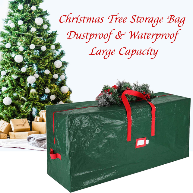 Venta al por mayor Bolsa de almacenamiento para árboles de Navidad Cubierta a prueba de polvo Proteger Bolsa impermeable de gran capacidad Bolsa de almacenamiento para guirnaldas Organizador de suministros para vacaciones