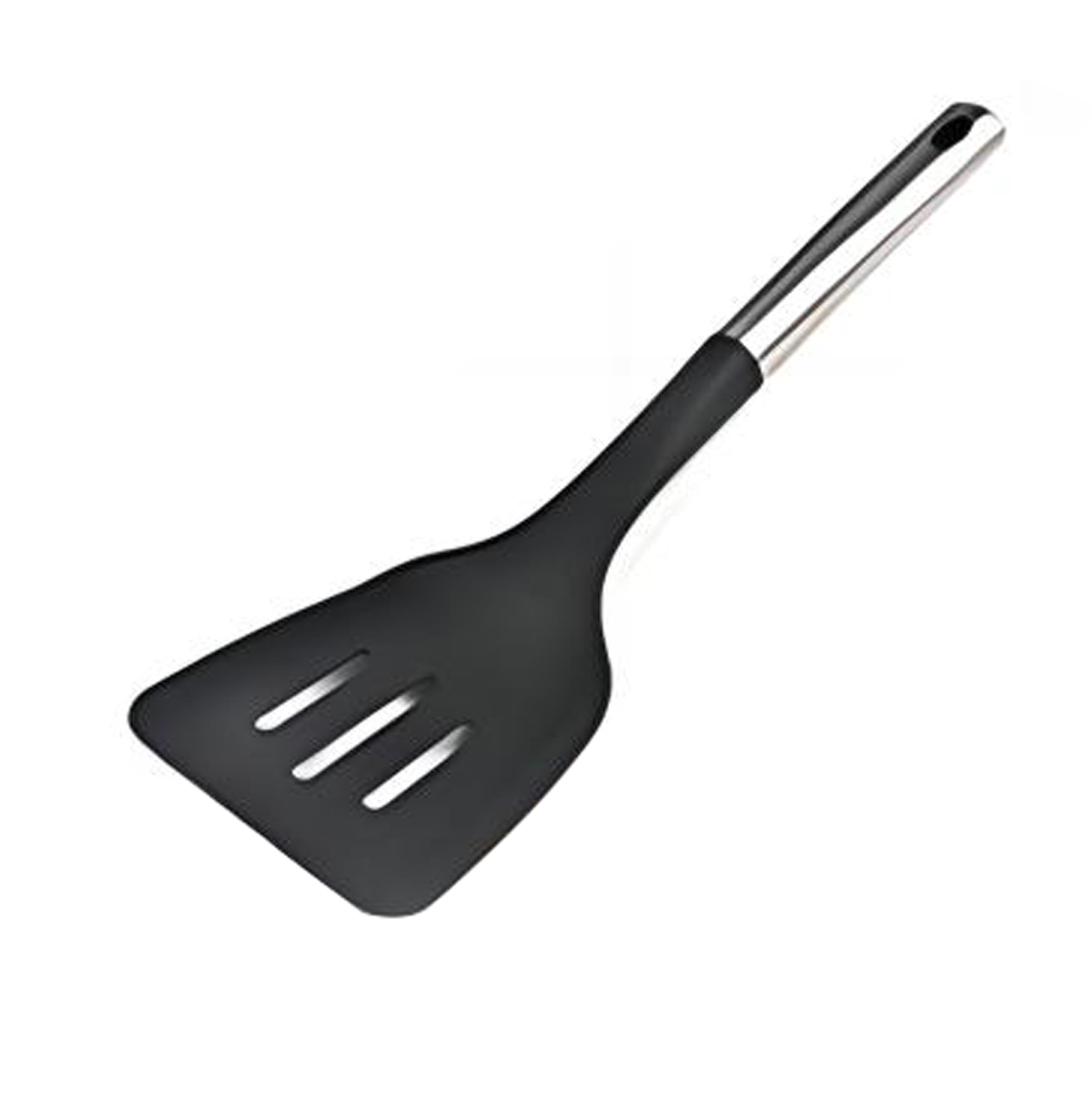 Turner ranurado de nailon – Espátula segura antiadherente y resistente al calor para voltear y servir alimentos – Duradera, liviana y apta para lavavajillas – Ideal para freír, asar y cocinar