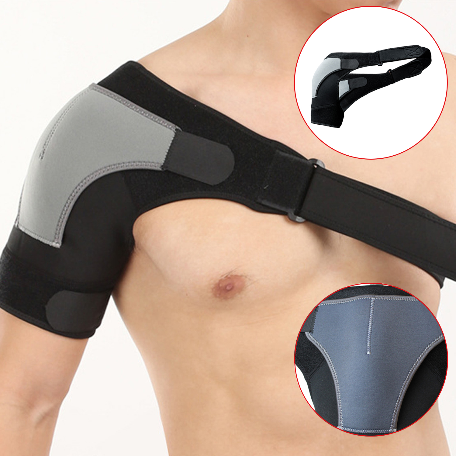 Hombreras deportivas correas ajustables hombreras protectoras para hombres y mujeres con dolor de hombro tenso hombreras