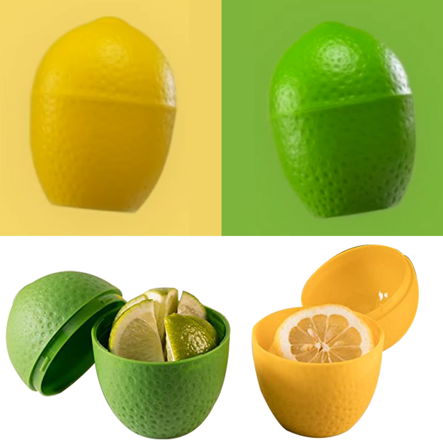 1 unidad de caja de almacenamiento de naranja fresca, contenedor de plástico protector de limón y lima, caja a prueba de humedad en forma de naranja para fruta