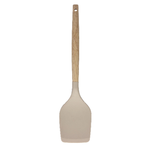Turner de silicona premium con mango de madera