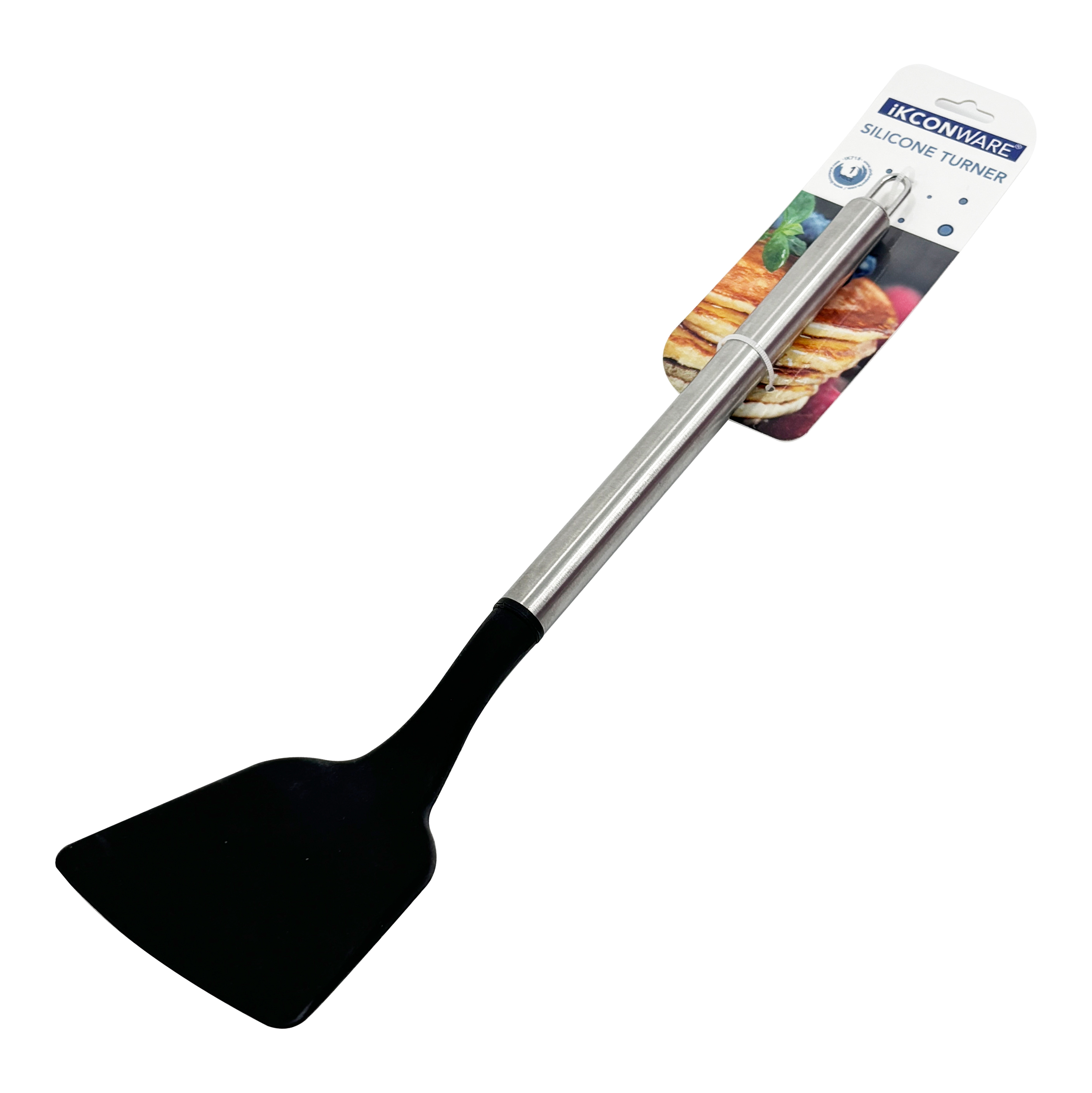 Turner de silicona con mango de acero inoxidable