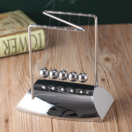 Astilla Metal Newton's Cradle Balance Swing bola magnética péndulo Balance Ball forma Z Metal Newton Swing Ball para adorno de escritorio