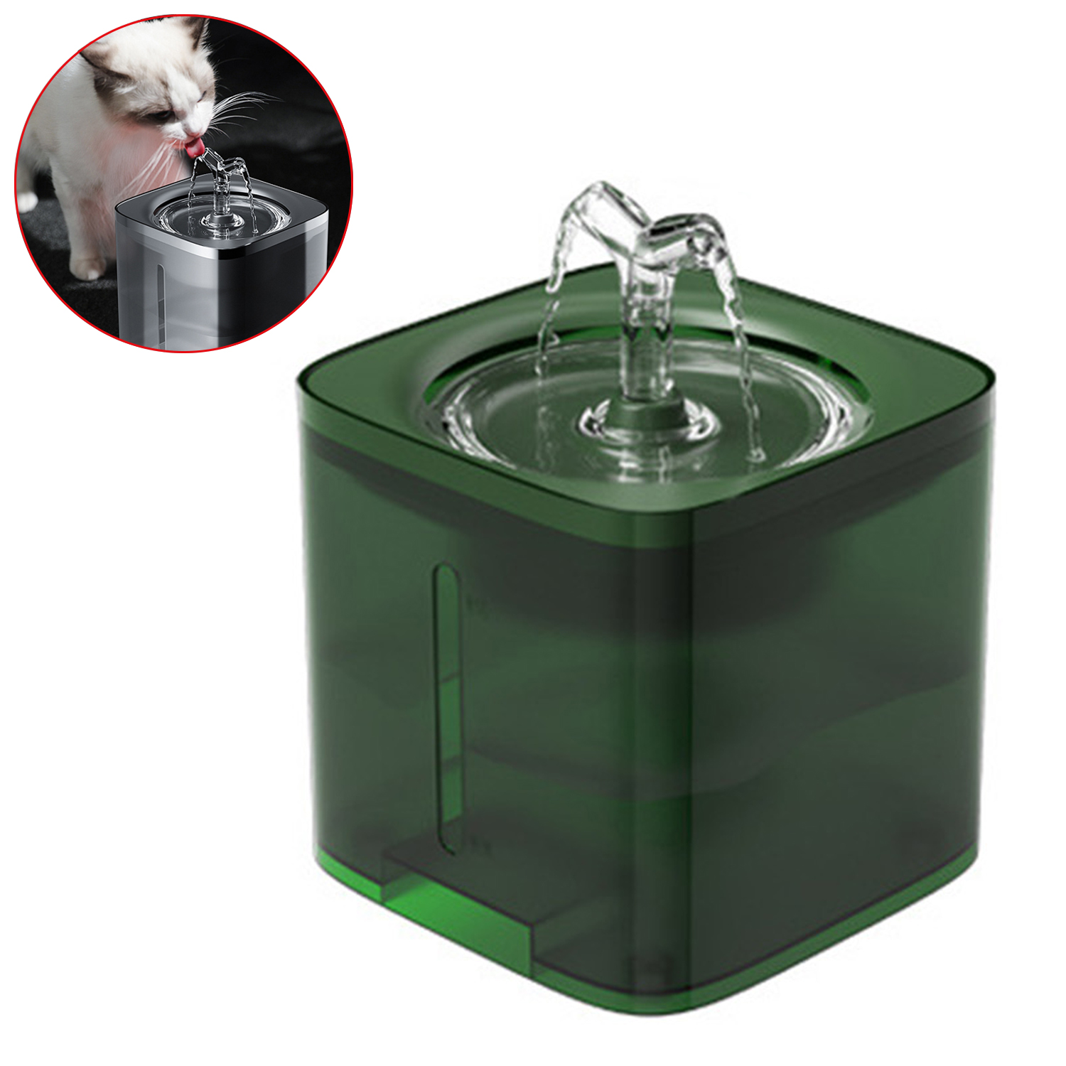 Dispensador de agua para mascotas de 2L, bebedero automático para mascotas, dispensador de agua para perros, bebedero para gatos, suministros domésticos para mascotas