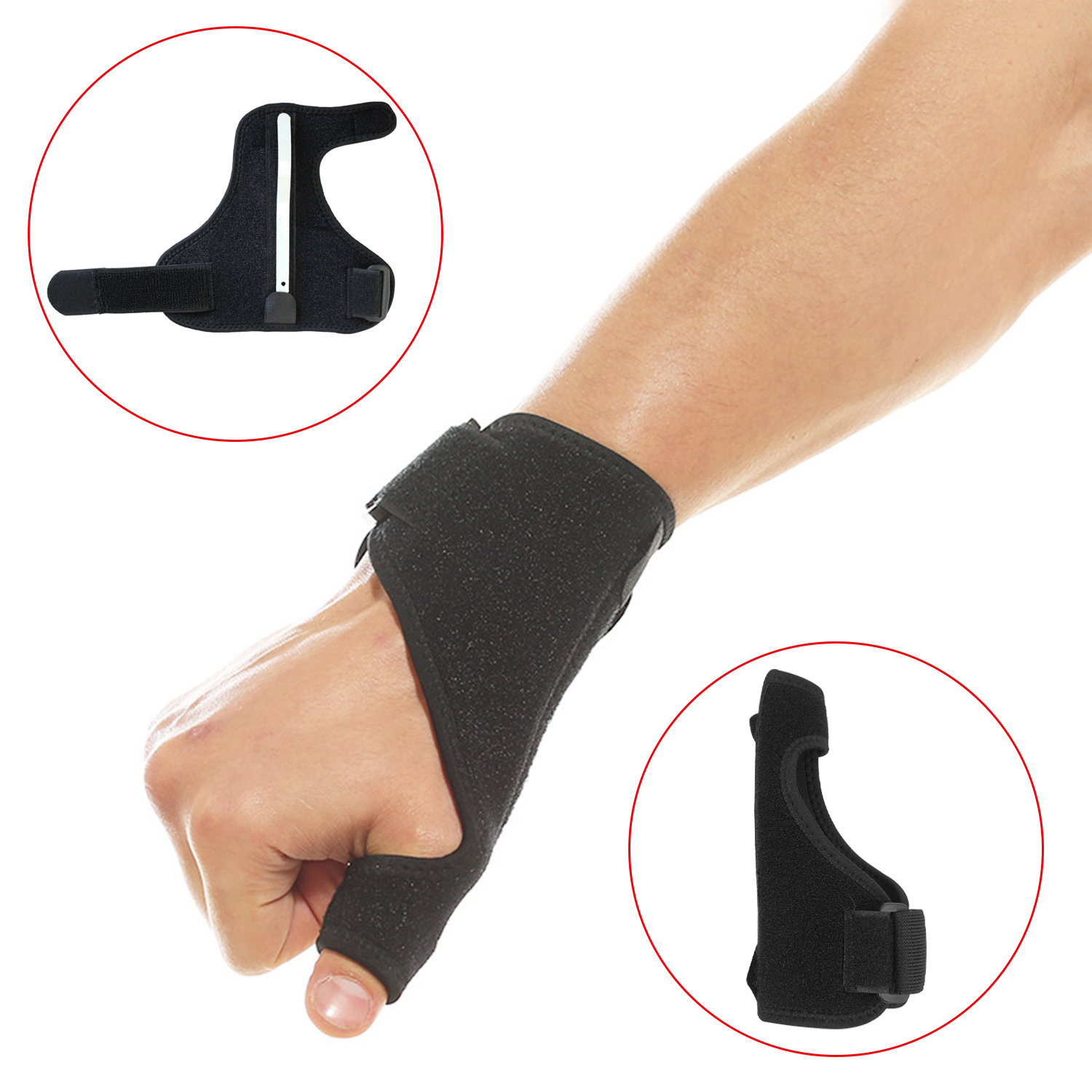 Deporte médico muñeca pulgar mano soporte Protector primavera férula estabilizador artritis túnel carpiano muñeca dedo Brace Guard