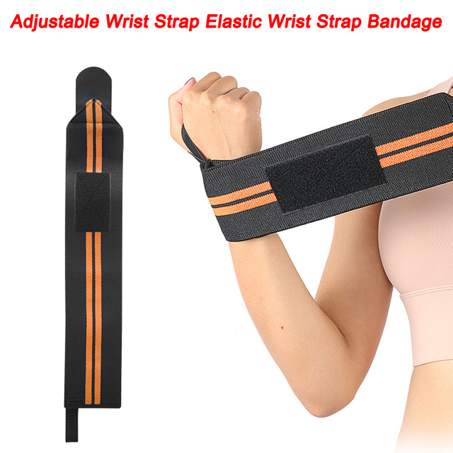 Muñequeras elásticas para levantamiento de pesas, levantamiento de pesas, soporte transpirable