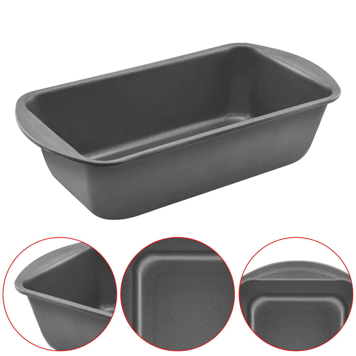 1 PC Loaf Pan Rectangle Toast Bread Mould Cake Mould Carbon Steel Loaf Pastry Baking Bakeware Non-Stick Rectangle Tool