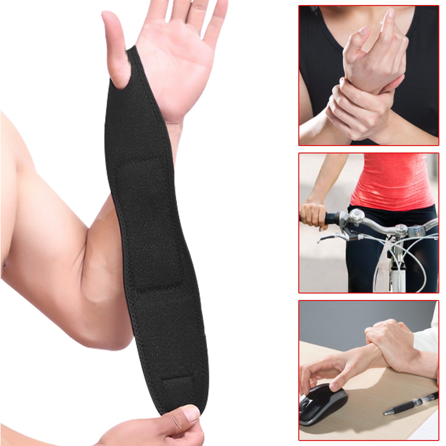 Wrist Support Brace Adjustable Wrist Strap Magnetic Wrist Brace for Sports Protecting
