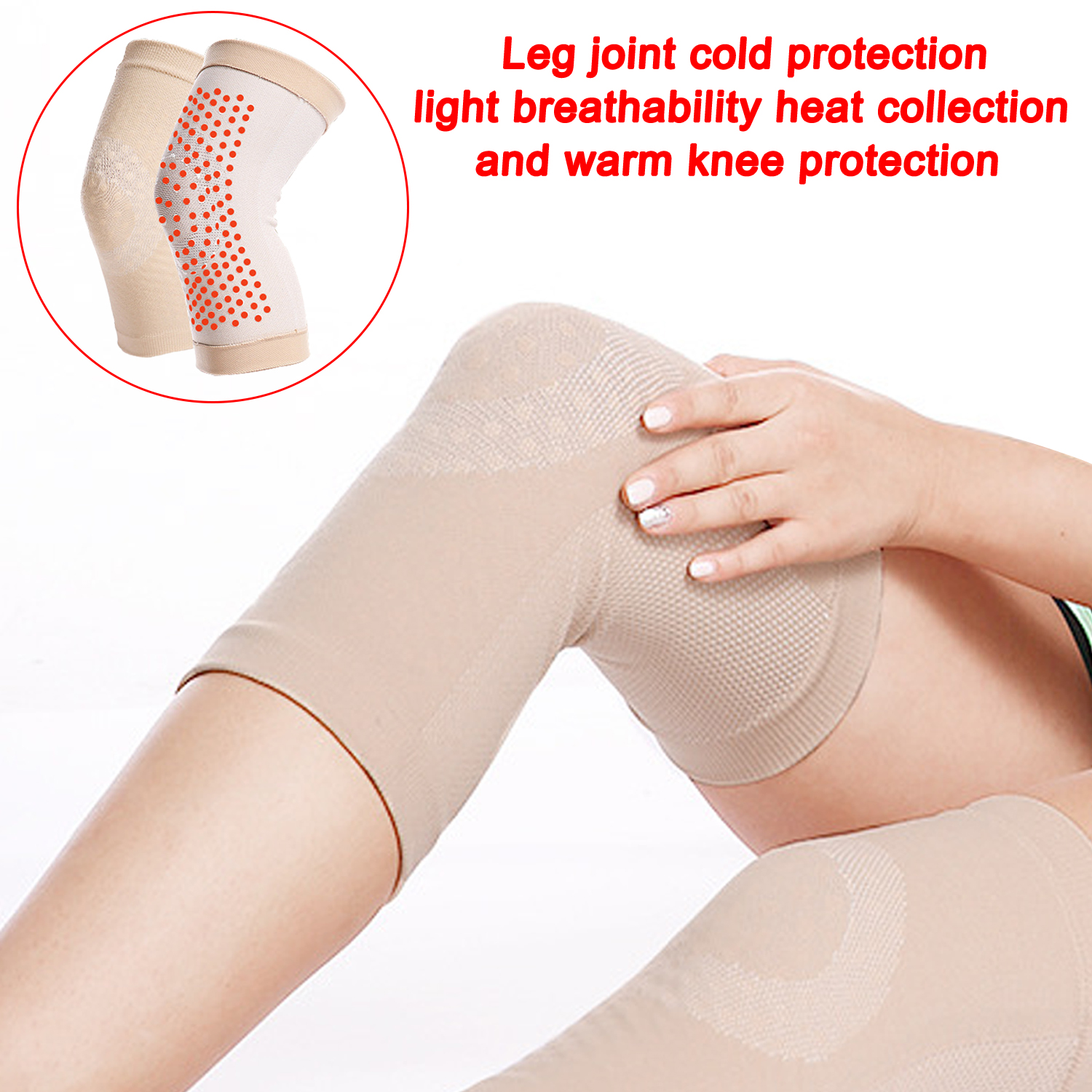 Knee Pads Men And Women Old Men And Old Women Cold Leg Joints Cold-proof Light Breathable Heat-gathering Knee Pads Warm Knee Pads