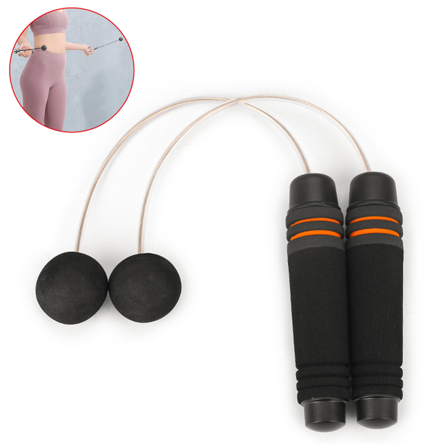 Cuerda para saltar profesional, 3 colores, estilo inalámbrico, cuerda para saltar ajustable, rodamiento, alambre de acero, mango de esponja, cuerda para saltar
