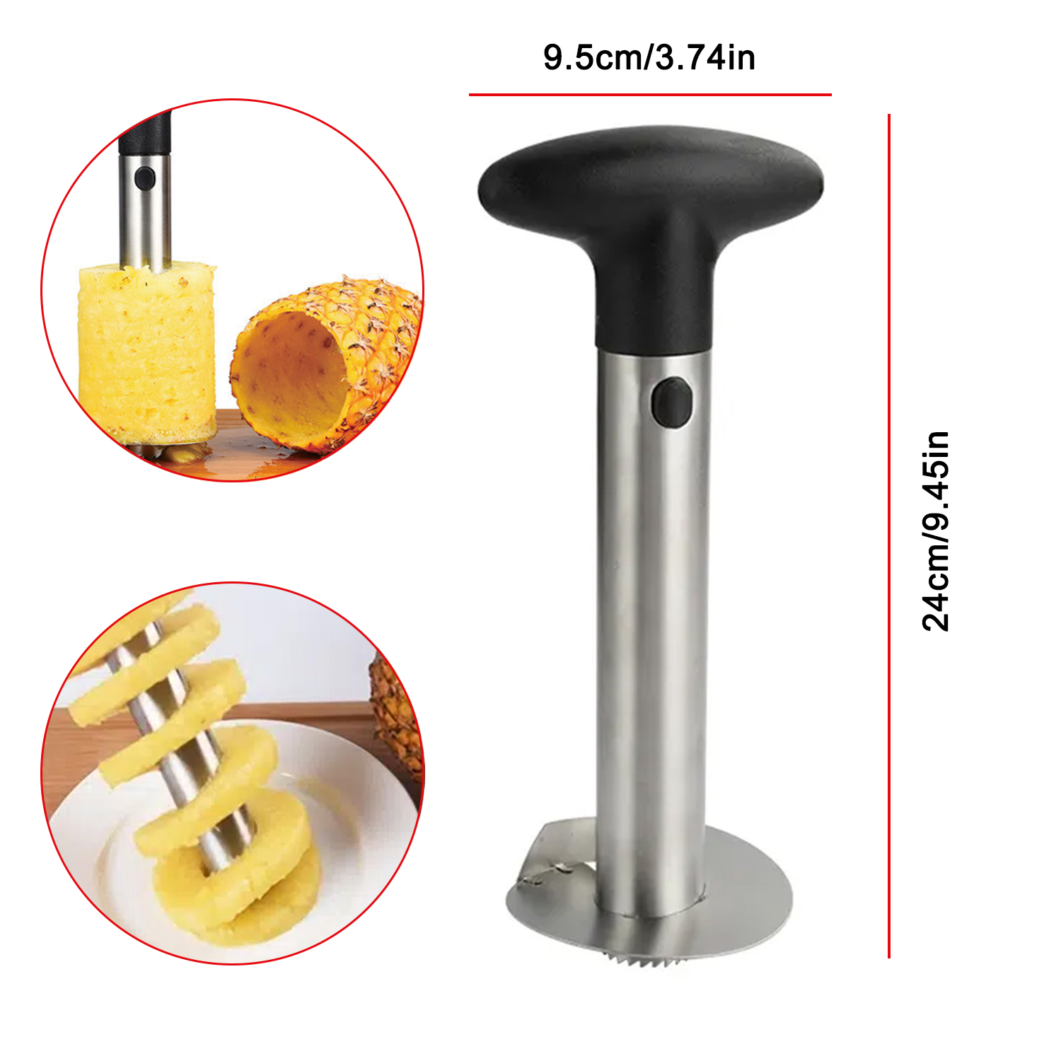 1 PCS Stainless Steel Pineapple Corer And Slicer Fruit Core Removal Tools Household Kitchen Gadget