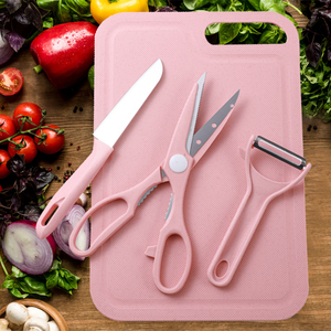Utensilios de cocina, juego de tabla de cortar, juego de cuchillos de cocina de acero inoxidable, cuchillo, tabla de cortar, peladores de frutas y verduras, utensilios de cocina, juego de cuchillos