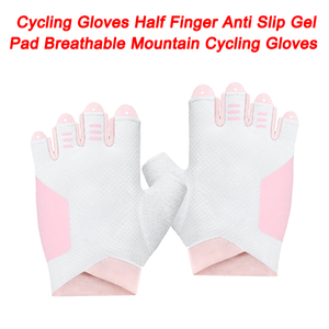 Guantes de ciclismo Almohadilla de gel antideslizante de medio dedo Guantes de ciclismo de montaña transpirables