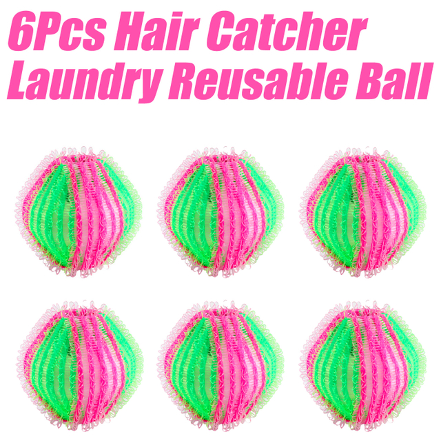 Bolas de nailon para la colada, 6 uds., antibobinado, para lavadora, eliminador de pelo, bola para la colada, limpieza de pelusas, bolas para la colada