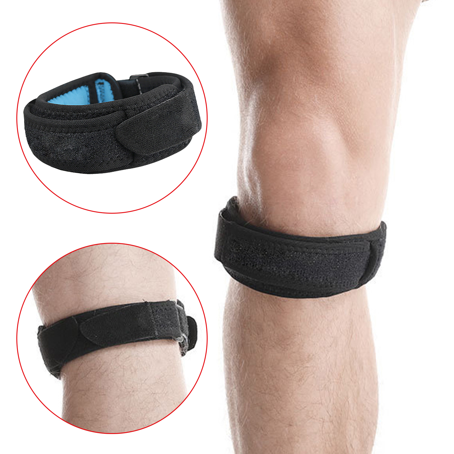 Patella Belt Professional Running Men's And Women's Sports Fitness Compression Knee Joint Protective Sleeve Basketball Mountaineering Fitness
