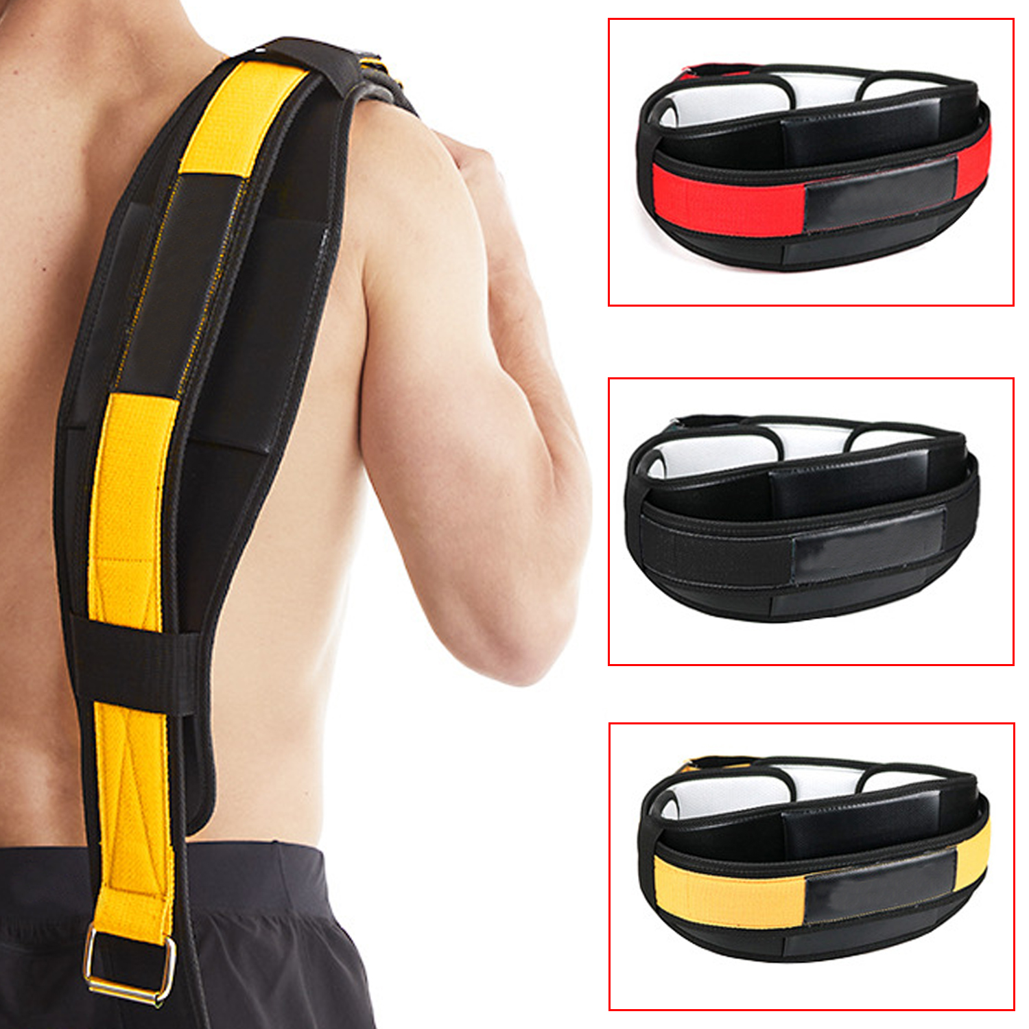 Cinturón de protección de cintura de alta calidad Cinturón de protección Levantamiento de cintura En cuclillas Tirar con fuerza Soporte de entrenamiento Fitness profesional y protección de cintura