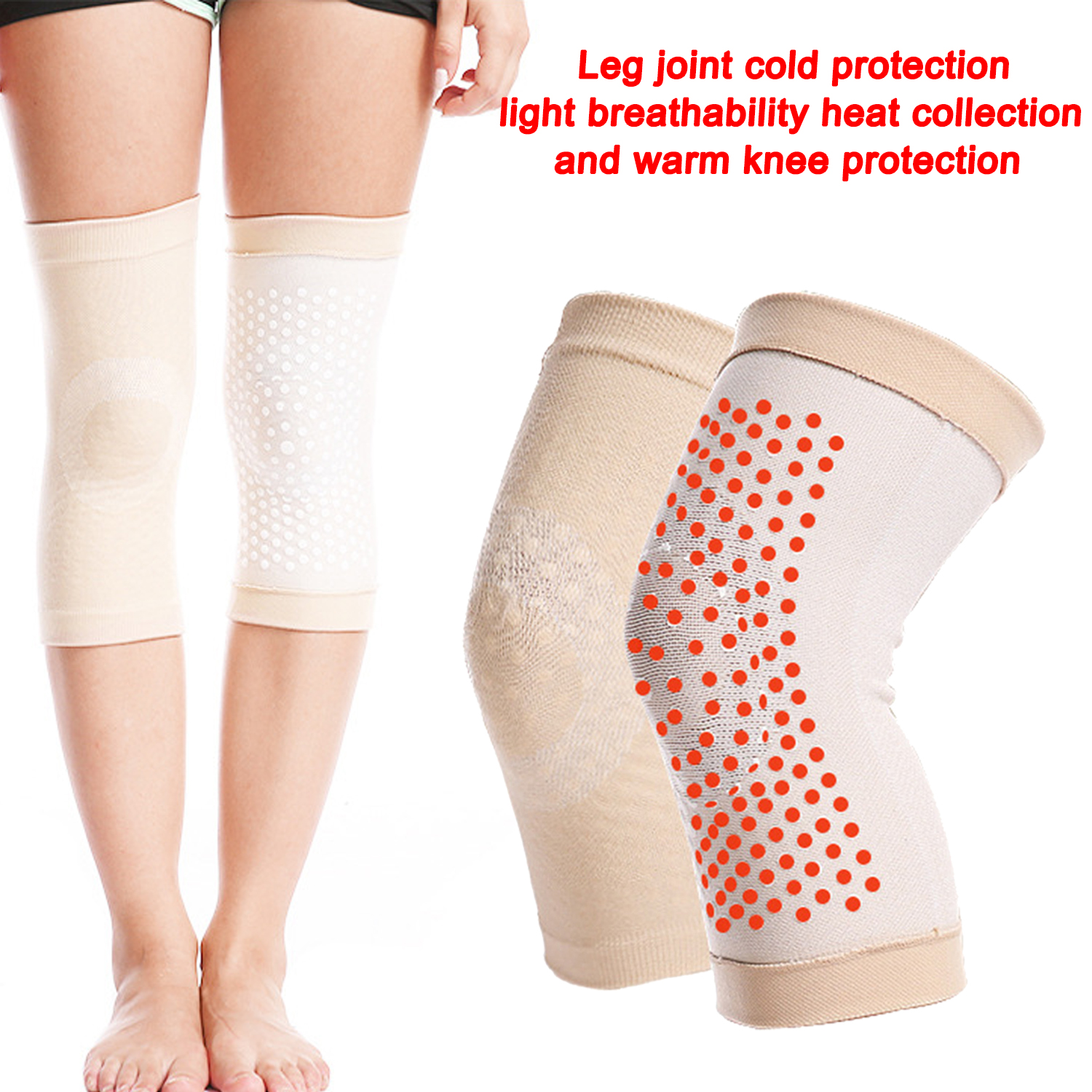 Rodilleras para hombres y mujeres, hombres y mujeres mayores, articulaciones de piernas frías, a prueba de frío, ligeras, transpirables, rodilleras que reúnen calor, rodilleras cálidas