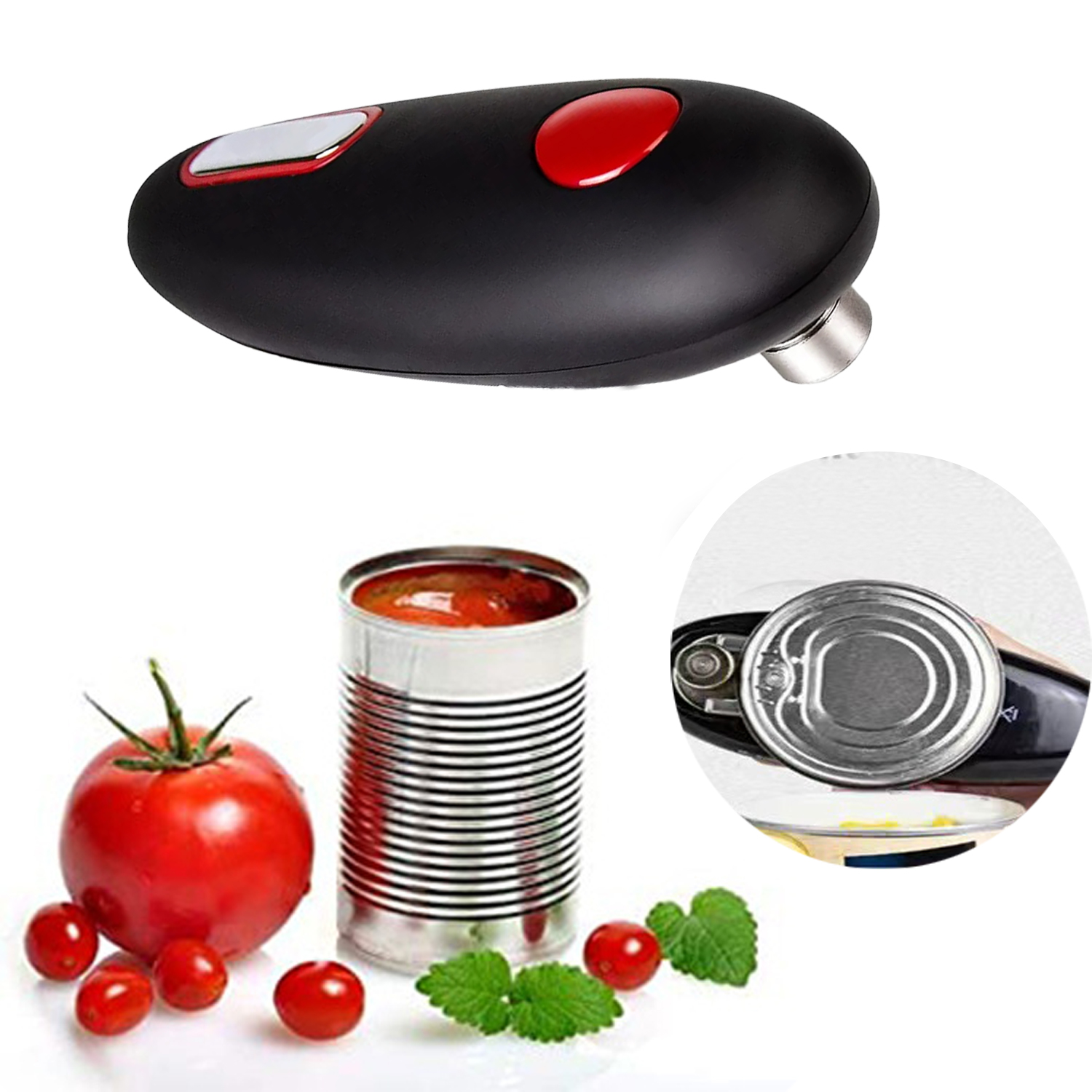 Electric Can Opener Automatic Bottle Opener Jar Can Tin Touch No Sharp Edges Handheld Jar Openers Kitchen Bar Tools
