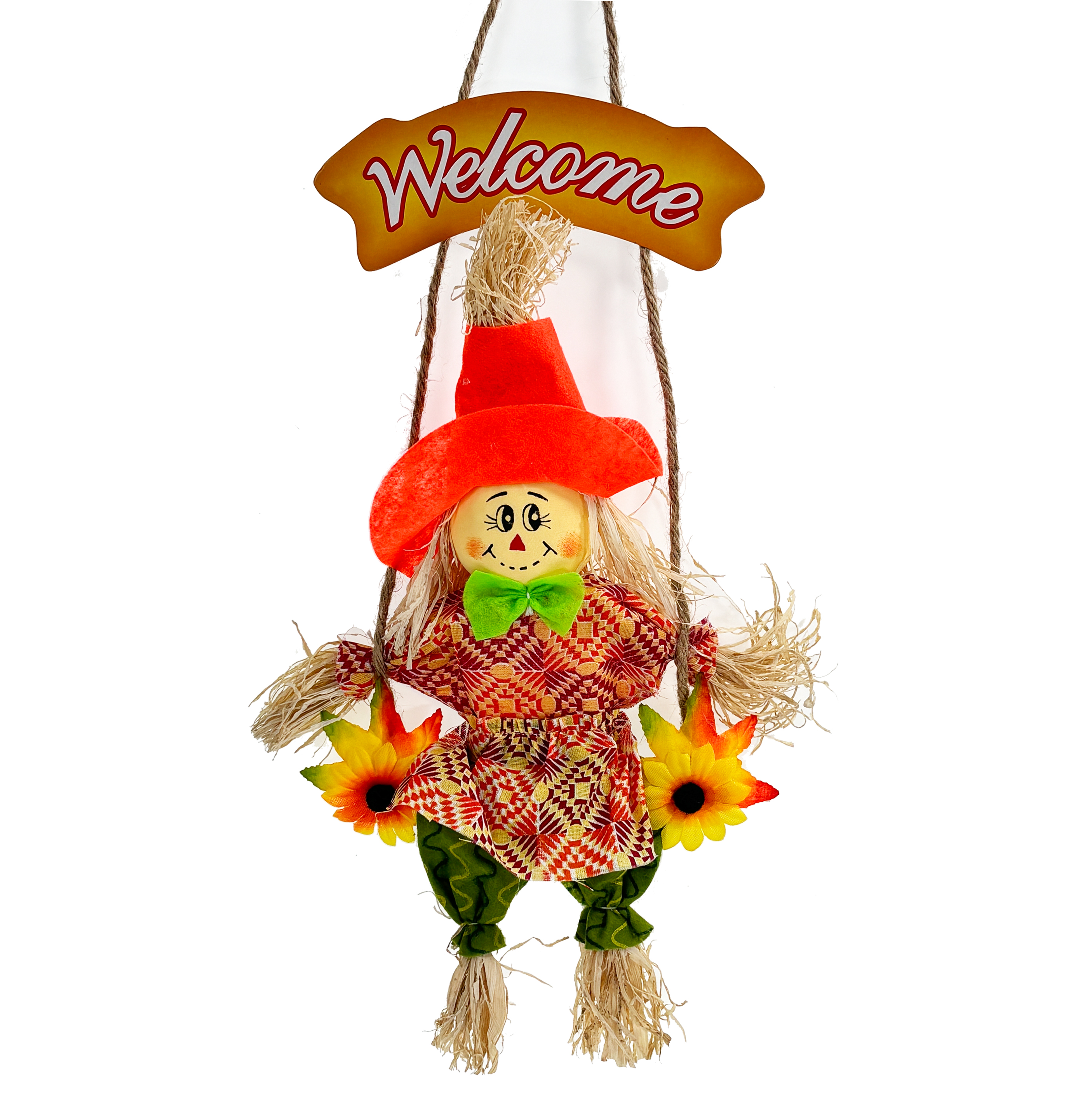 Decoración del patio del espantapájaros de Halloween