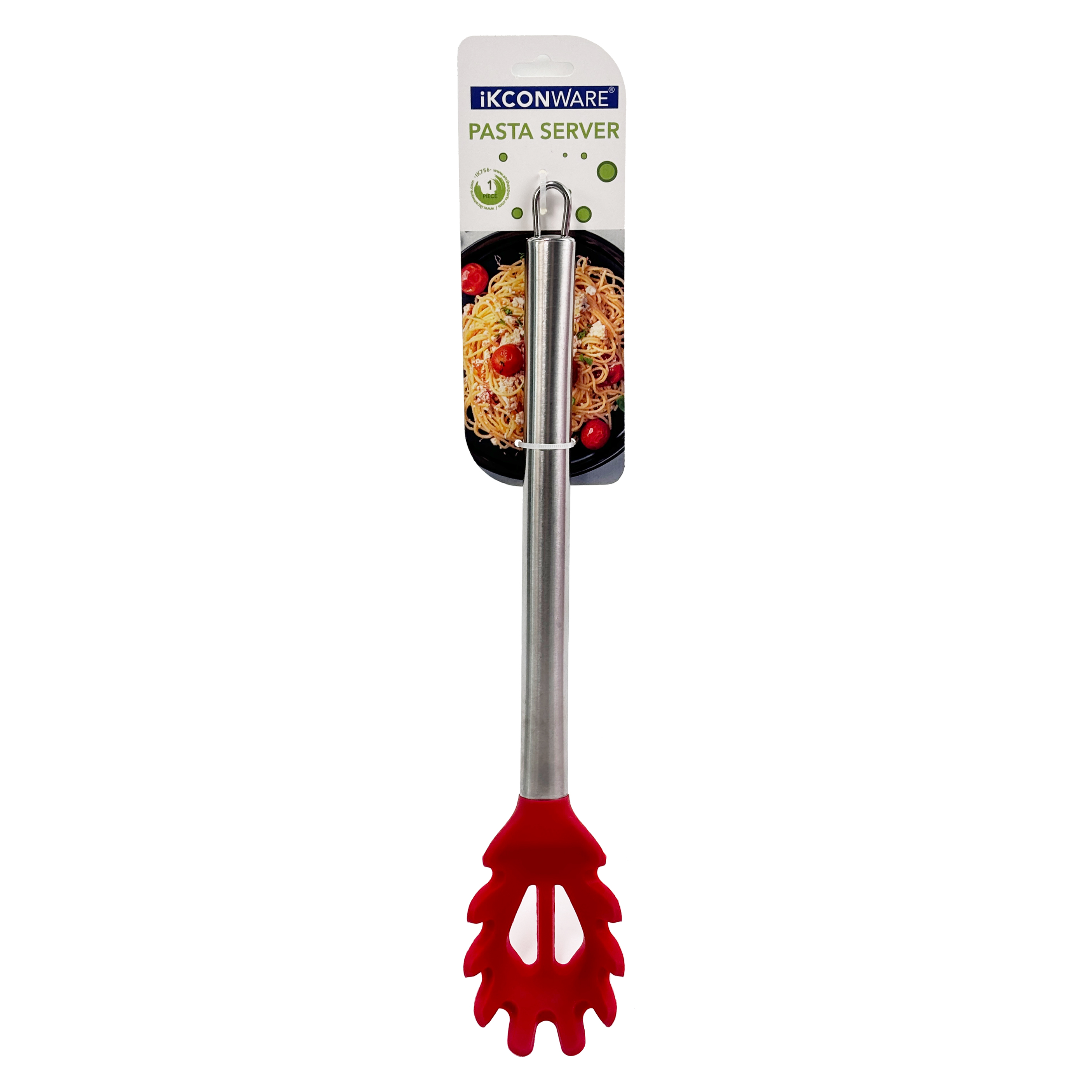 Servidor de pasta de silicona roja con mango de acero inoxidable de primera calidad