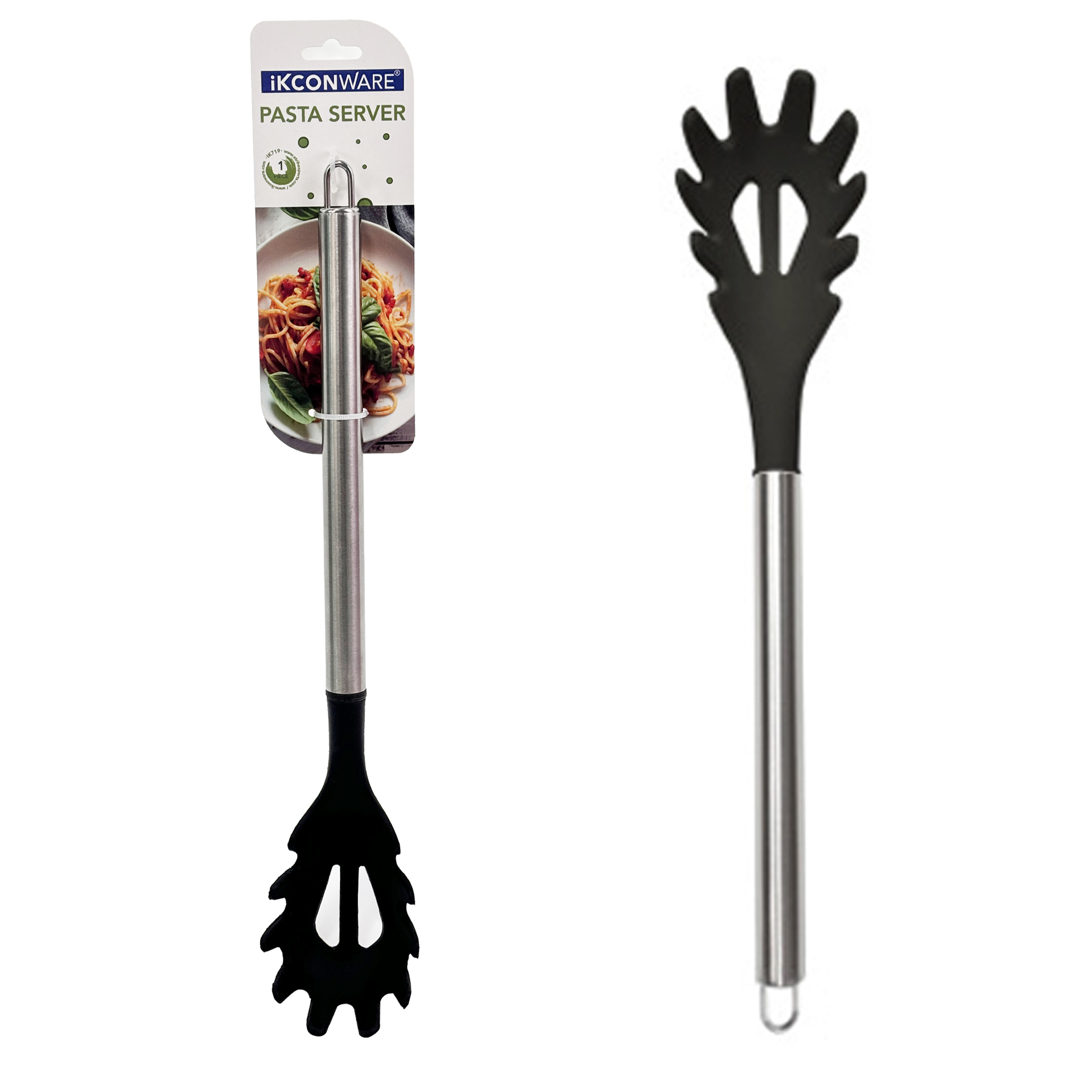 Servidor de pasta de silicona con mango de acero inoxidable