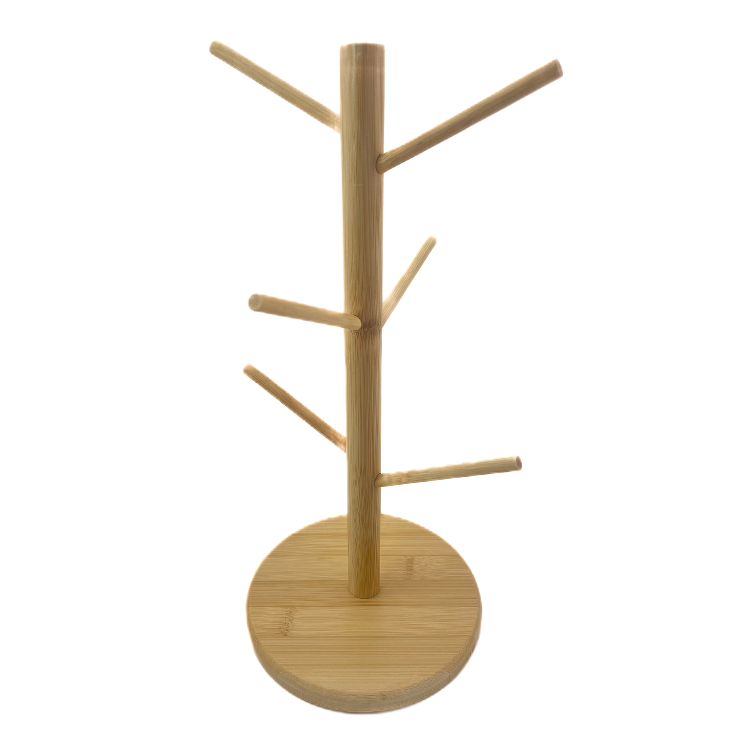Estante organizador de tazas de bambú, soporte de árbol para tazas, estante de almacenaje para cocina, estante organizador de tazas en forma de árbol, estante para tazas para té y café de bambú