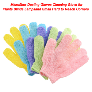 Guantes de lavado guantes de microfibra para polvo guante de limpieza para plantas persianas lámpara pequeñas esquinas difíciles de alcanzar