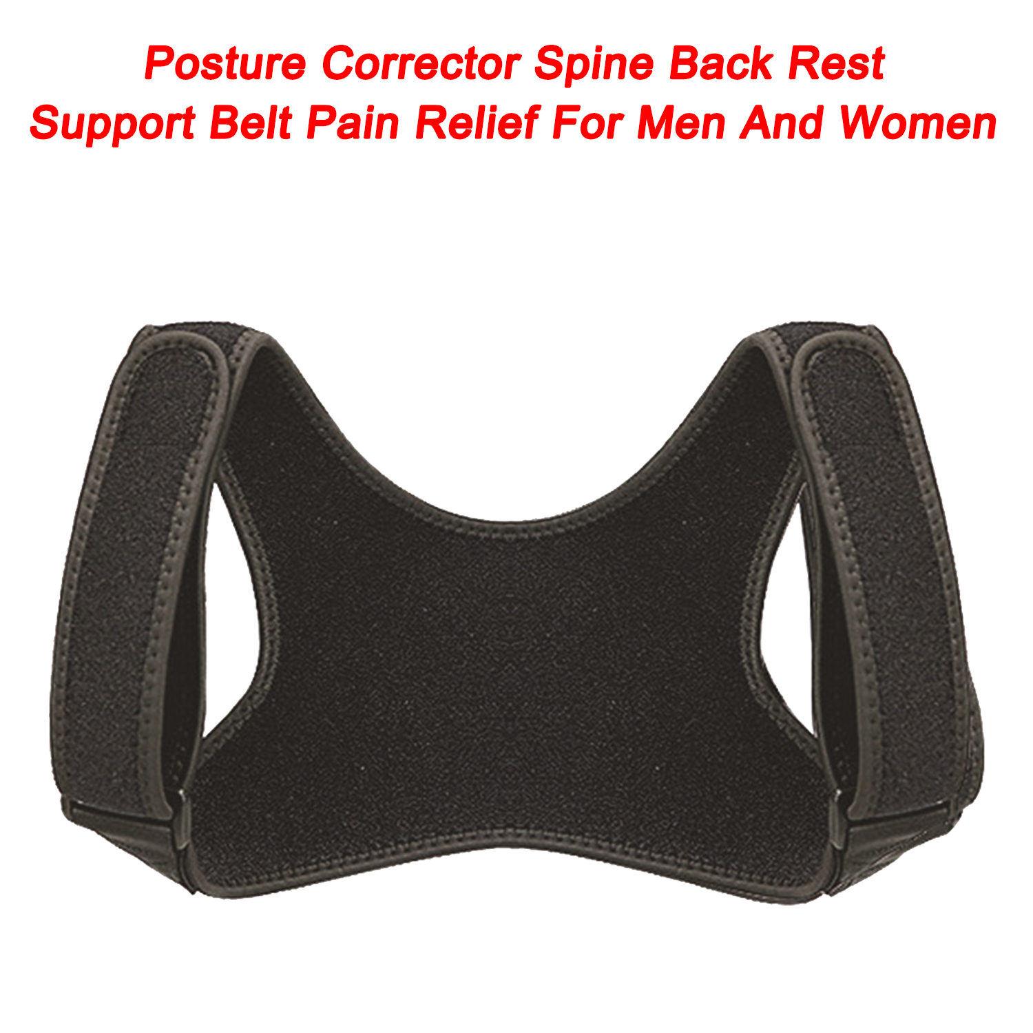 Spine Back Rest Support Belt Pain Relief Posture Corrector For Men And Women