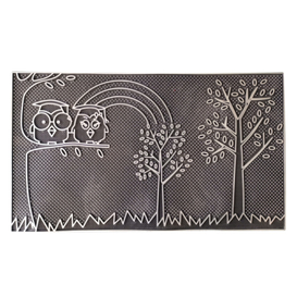 Alfombra antideslizante de PVC para sala de estar, alfombra para puerta de entrada