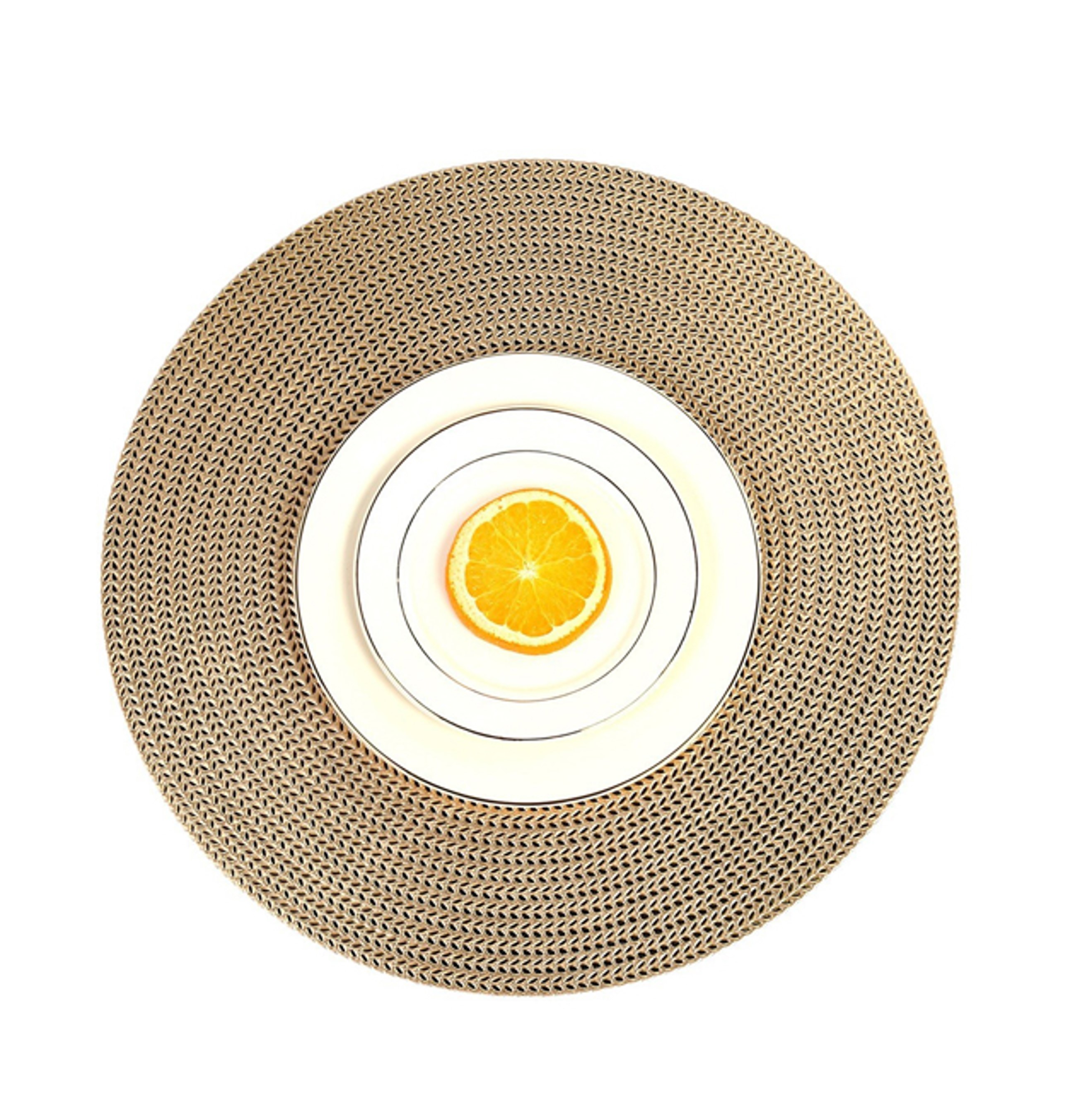 Manteles individuales con textura de lujo, manteles lavables y resistentes a las manchas para cenas familiares, perfectos para decoración moderna del hogar, material ecológico (juego de 4)