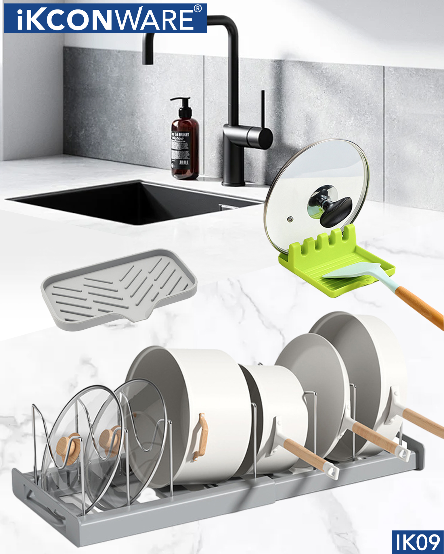 El mejor juego de secador de utensilios de cocina para cocinas pequeñas